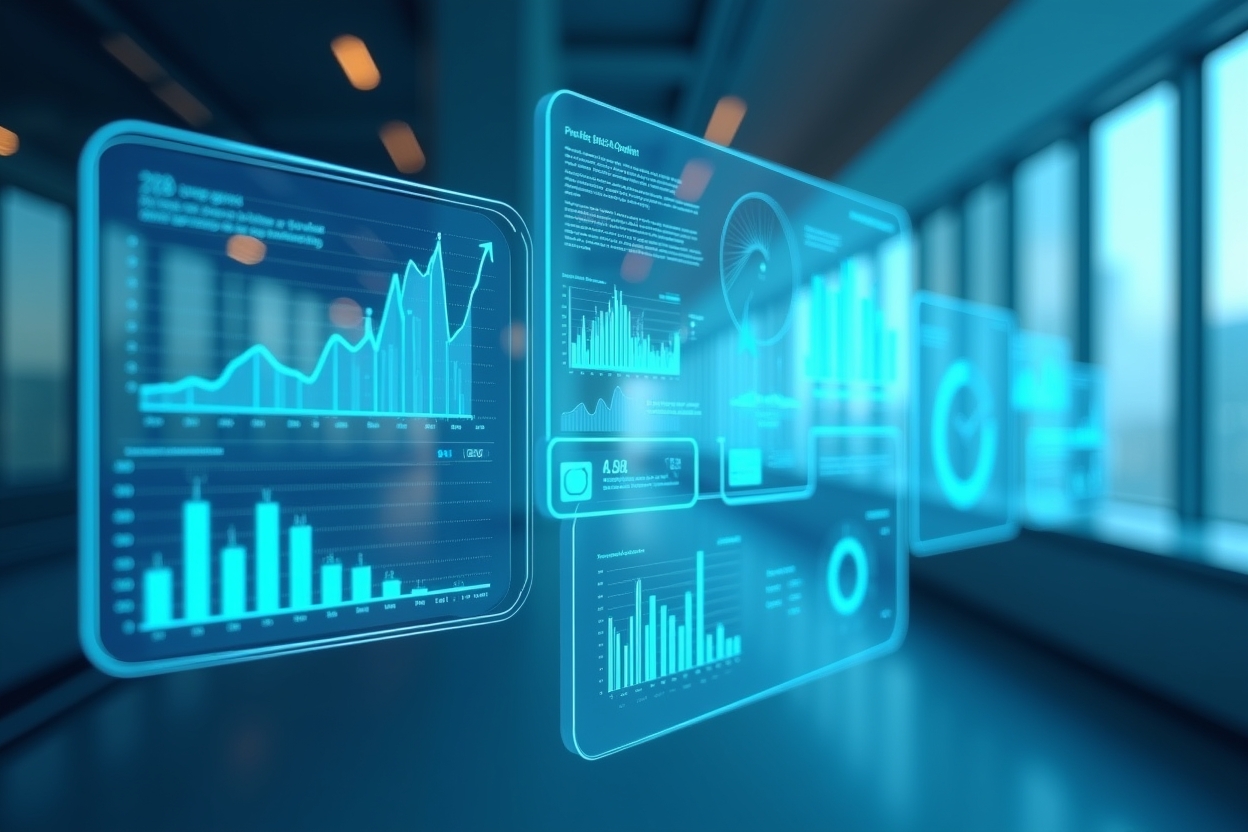 Merchant dashboard interface concept showing transaction management